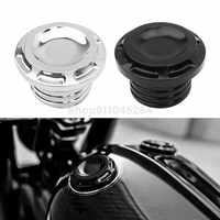 motorcycle oil gas cap fuel tank aluminum thread cover motocross accessories for harley sportster xl 883 1200 dyna touring