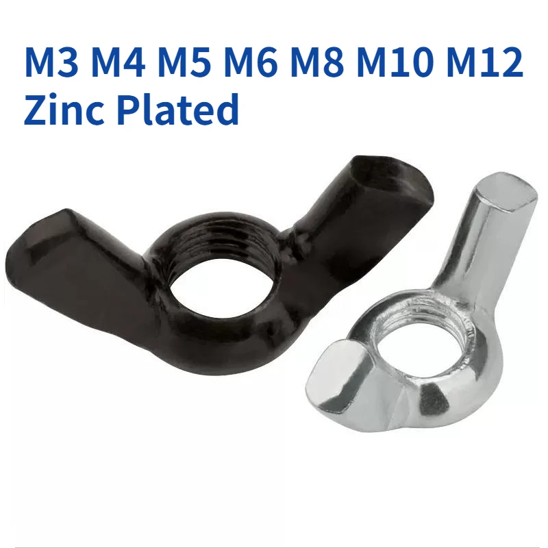 

M3 M4 M5 M6 M8 M10 M12 оцинкованные гайки-бабочки, гайка с крыльями, ручная затяжка гайки