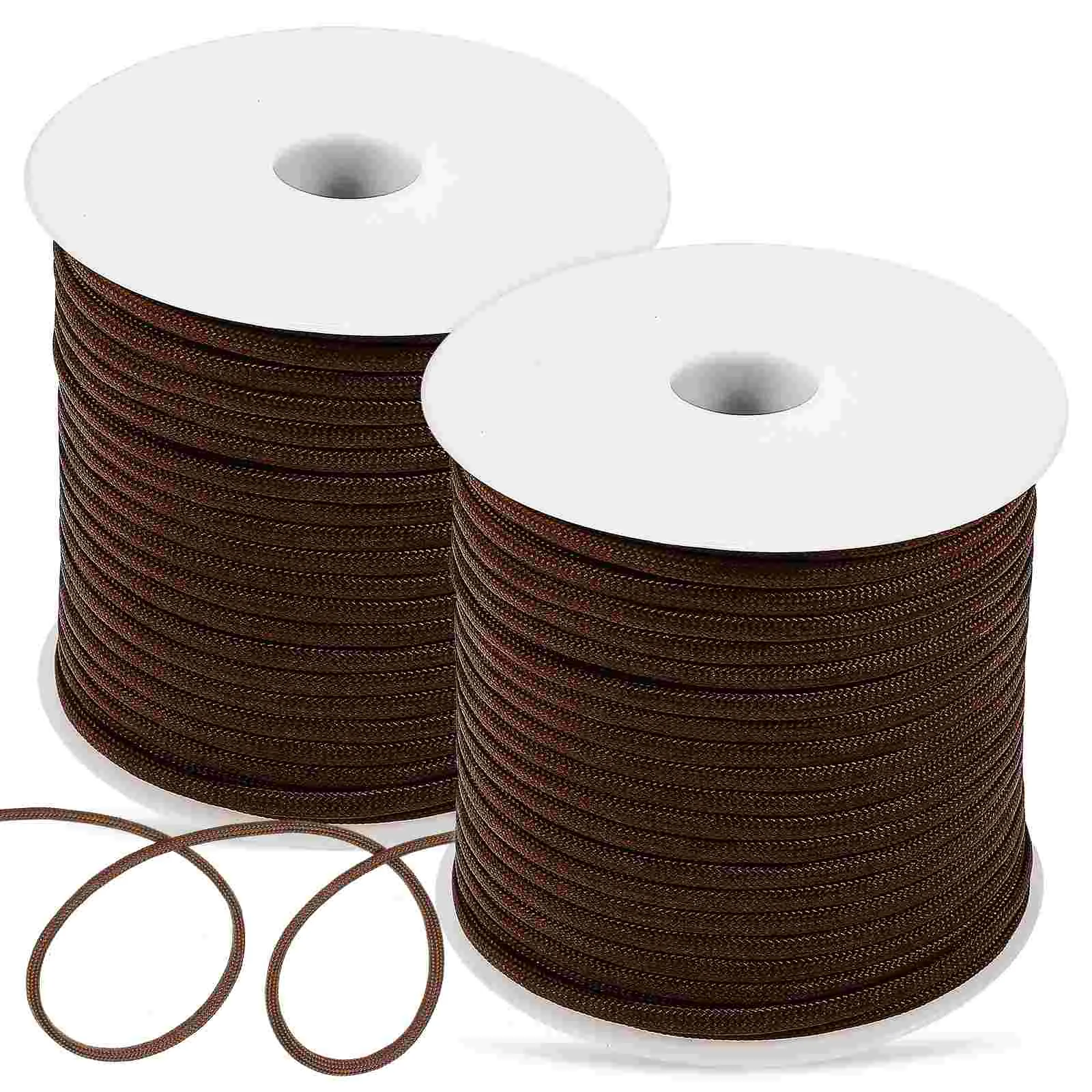 

2 Rolls Portable Tent Cords Outdoor Camping Rope Tenting Tightener Polypropylene Para Ropes
