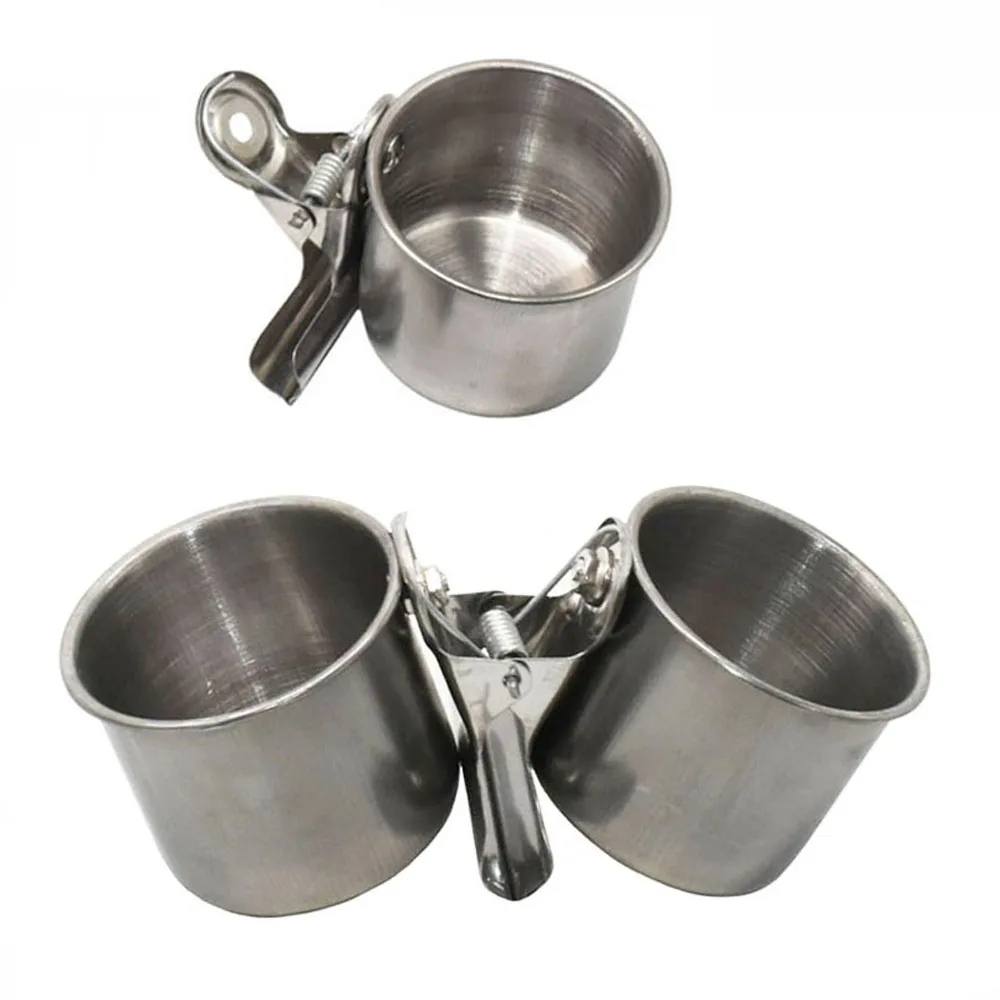 Box Parrot Cups Bowls Container For Food Water Feeding