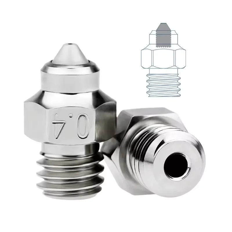 Биметаллическая насадка MK8 для Ender3/V2 CR10 Ender 5 Hotend 1 75 мм Филамент J-head Nozzle M6 Thread