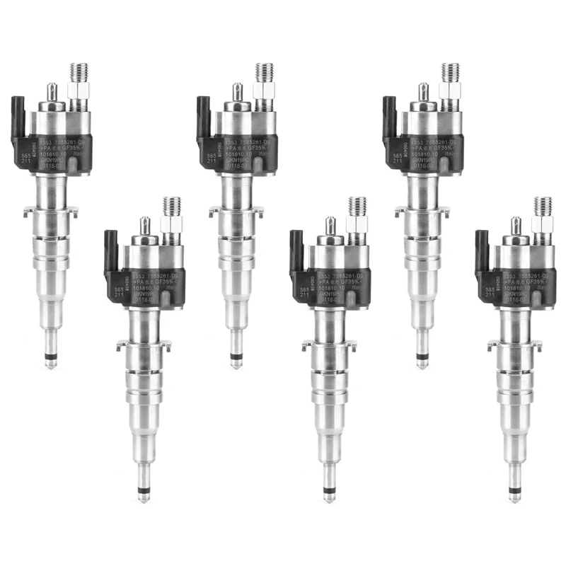 

6Pcs 13537585261-09 13537565138 Car Fuel Injector Nozzle For-BMW N54 135 335 535 550 750 650I 740I X5 X6 Car Accessories