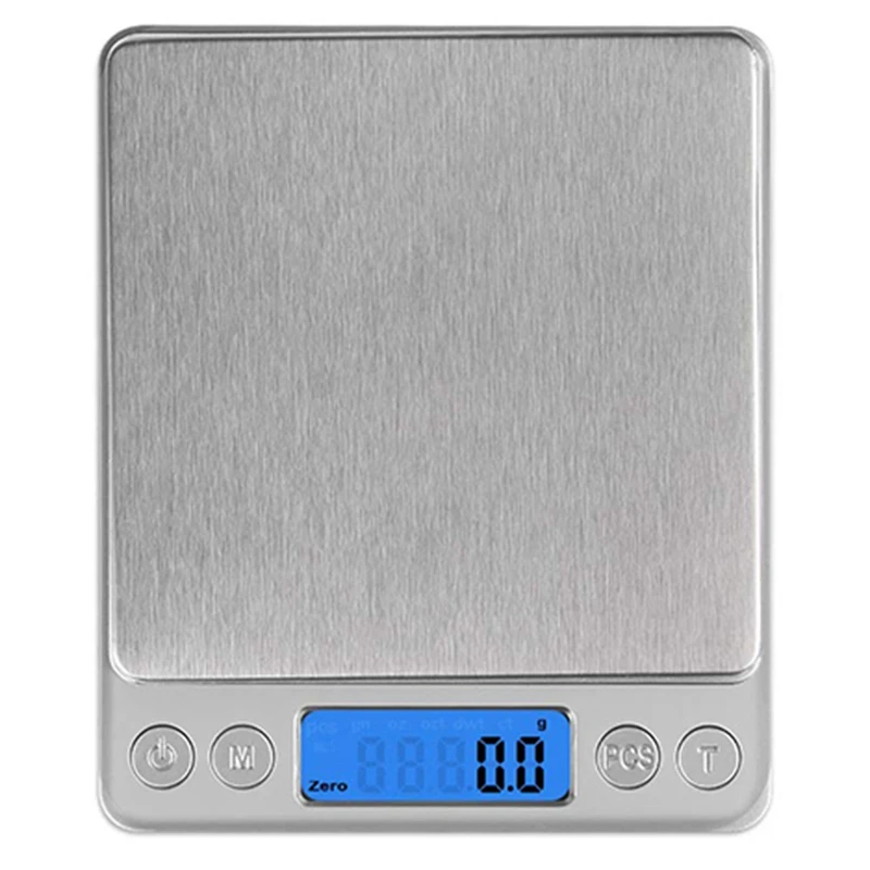 

Food Scale Gram Scale 0.1G-3000G/6.6Lb Weight Grams And Oz For Baking, Scale For Food, Stainless Steel Platform(1 PCS)