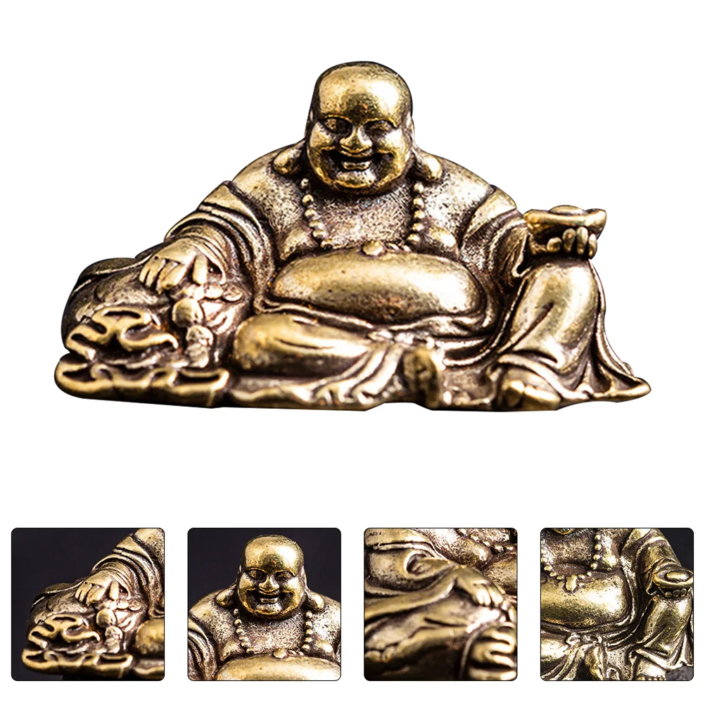 

Decor Home Zen Statue Praying Car Gifts Decoration Miniature Fat Maitreya Ornaments