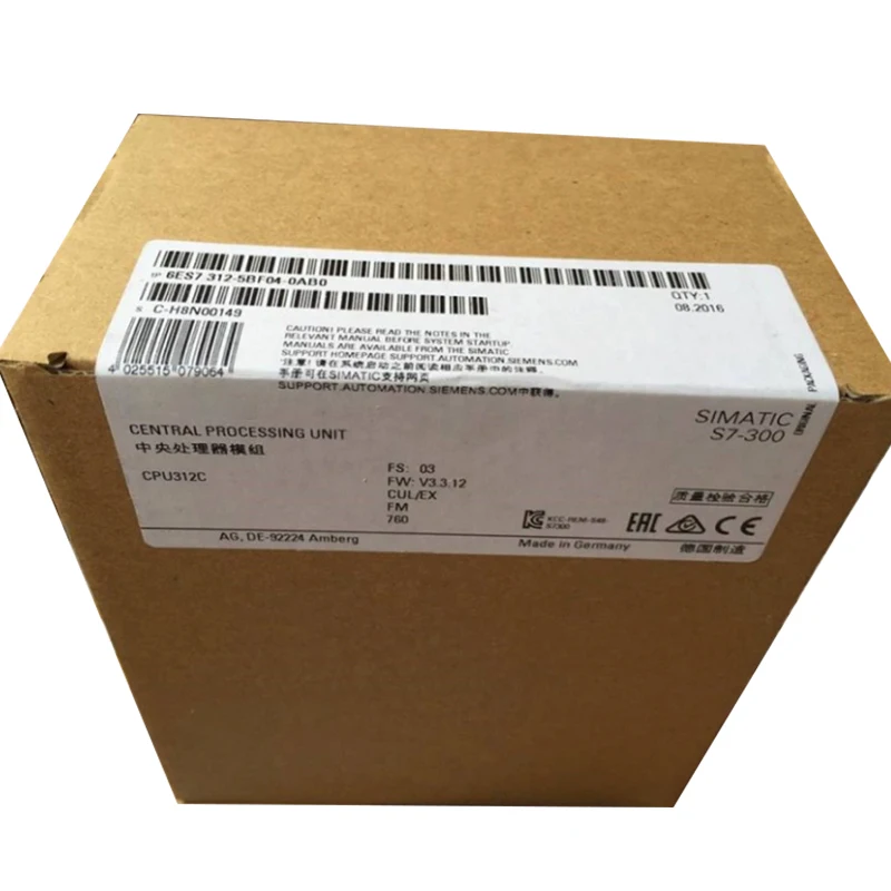 

100%NEW ORIGINAL 1 Year Warranty 6ES7312-5BE03-0AB0