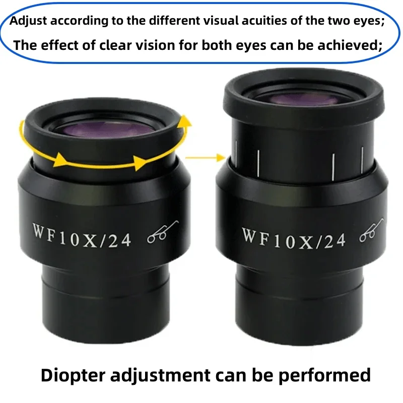 Окуляр стереомикроскопа WF10X23 окуляр с высокой проушиной 10X регулируемым размером