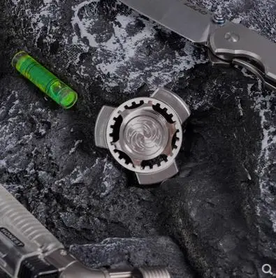 Спиннер-антистресс из нержавеющей стали гироскоп для пальцев PEI игрушка