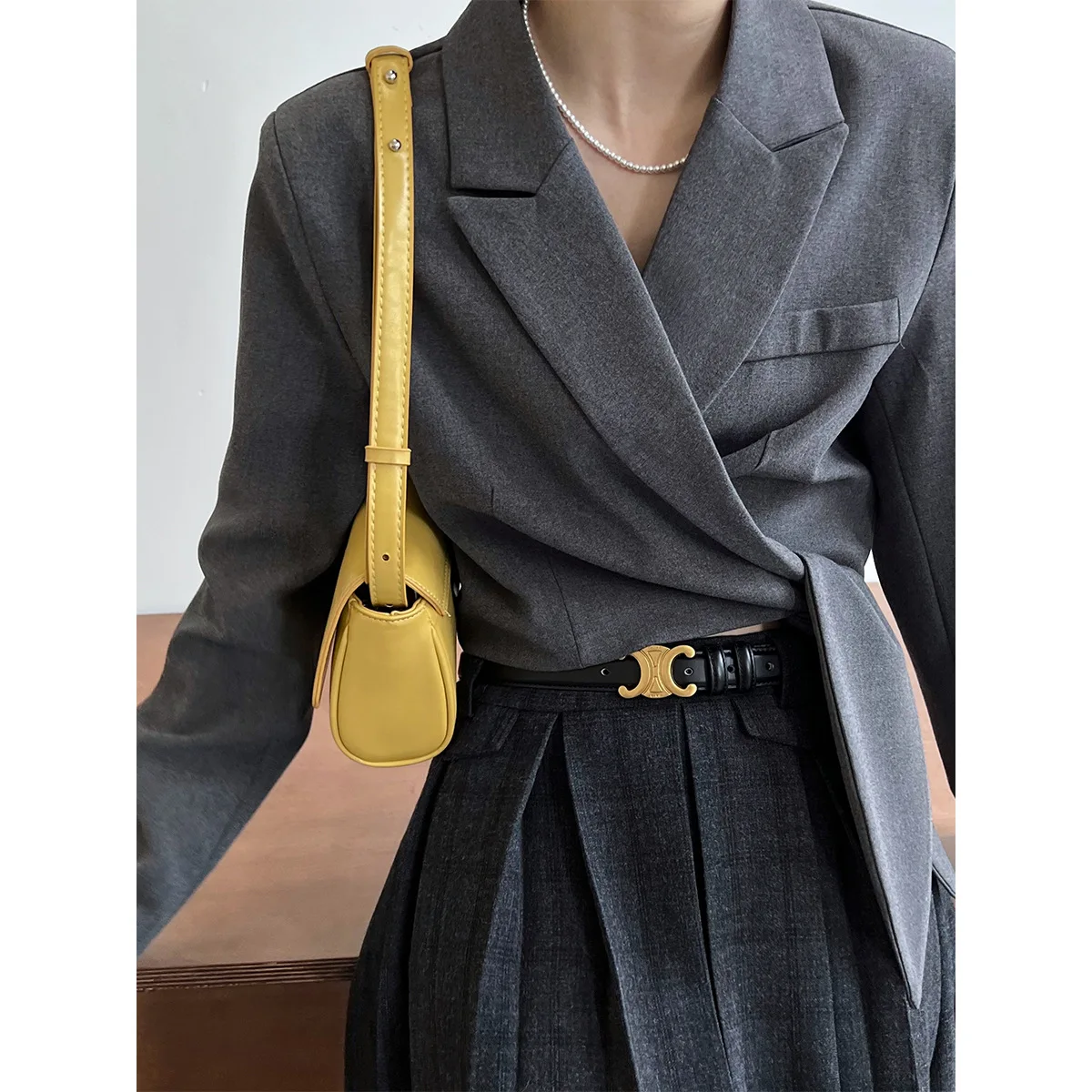 High-end Luxury Designers Women Clothing Long Sleeve Bandage Blazer Short Jacket Spring Autumn Korean Fashion Coat Office Ladies