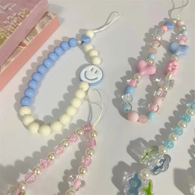 Candy Care Bear Key Chain Ladies Fashion Cute Romantic Vintage Cool Keychain Charm Korea 90s Aesthetic Bag Phone Chain Gift New