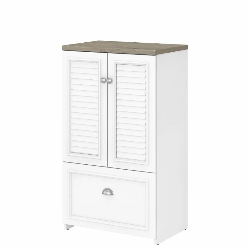 

Bush Furniture Fairview 2 Door Storage Cabinet with File Drawer