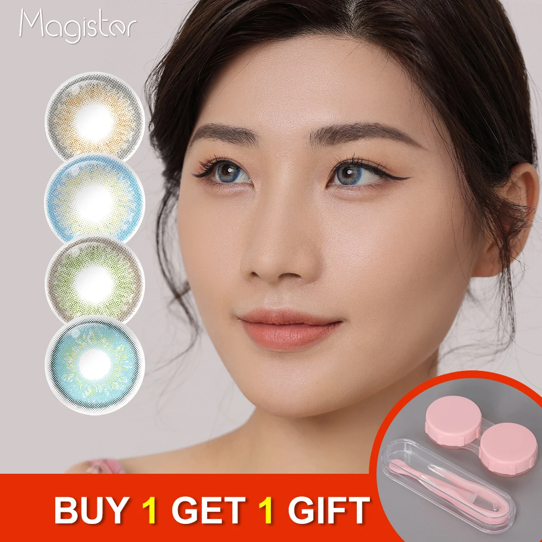 

Цветные контактные линзы для глаз [Buy1Get1Gift], круглые цветные контактные линзы для глаз, косметические контакты для глаз, голубые линзы