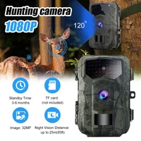 32mp 1080p hunting trail camera night vision infrared sensor camera with 2 tft screen ip66 waterproof hunting scouting camera