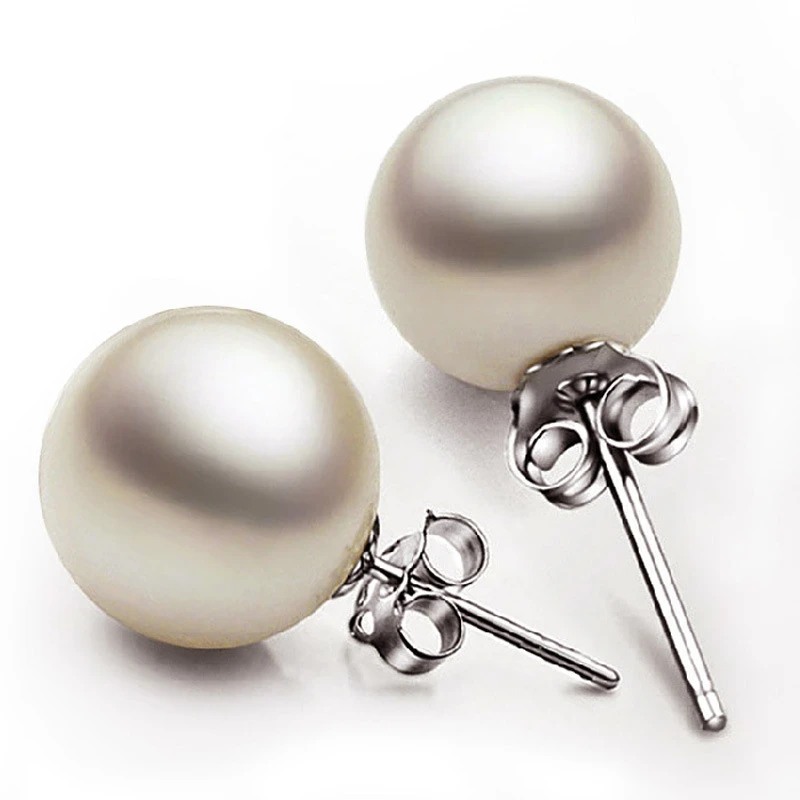

Silver S925 Sterling Garnet Earrings for Women Orecchini Round Bizuteria Gemstone Topaz Pearl Garnet Jewelry S925 Earring women