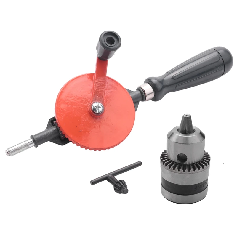 

Hand Drill,Powerful Capacity Precision Chucks Cast Steel Double Pinions Manual Drill For Wood Plastic Acrylic Circuit Board Punc