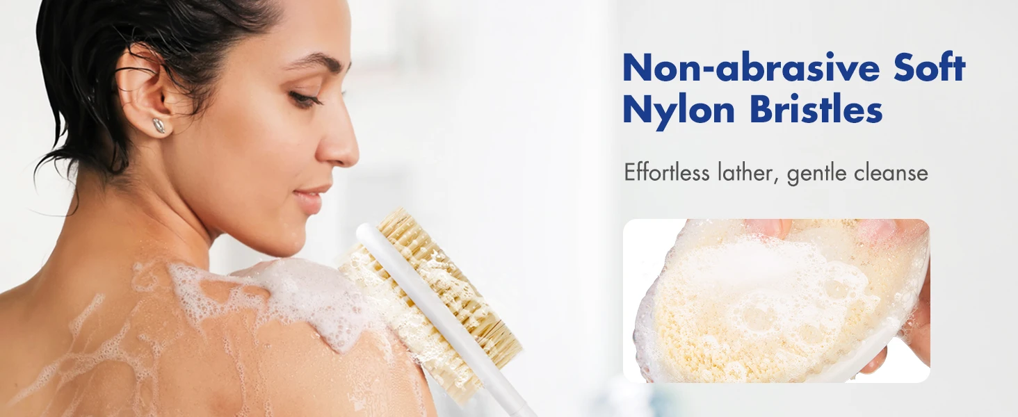 Non-abrasive Soft Nylon Bristles