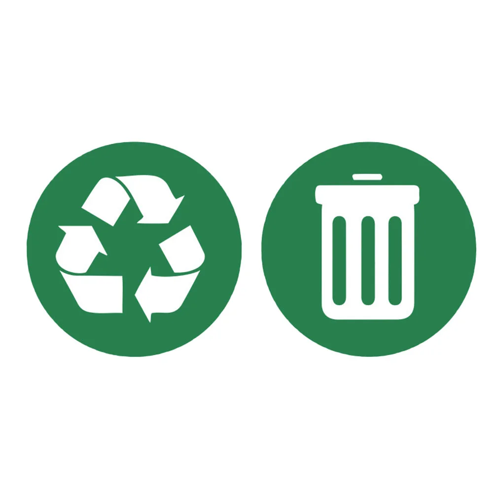 

Trash Sticker Garbage Stickers Recycle Sign Decal Bin Symbol Can Recycling Label Decals Sorting Waste Andvinyl Logo Labels