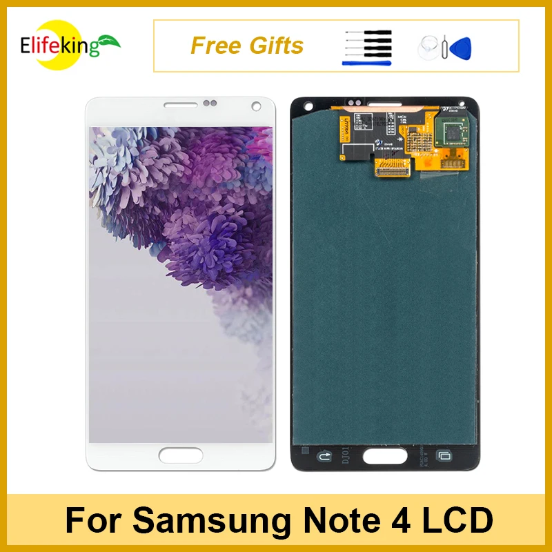 5,7 'для Samsung Galaxy Note 4 LCD N910 N910C N910A N910F дисплей сенсорный экран дигитайзер в сборе запасные части для ремонта