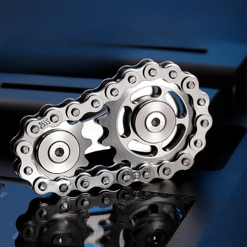 

Gear Chain Fidget Spinner Chain Tooth Flywheel Fingertip Decompression Toy Gift First Choice Romantic Man