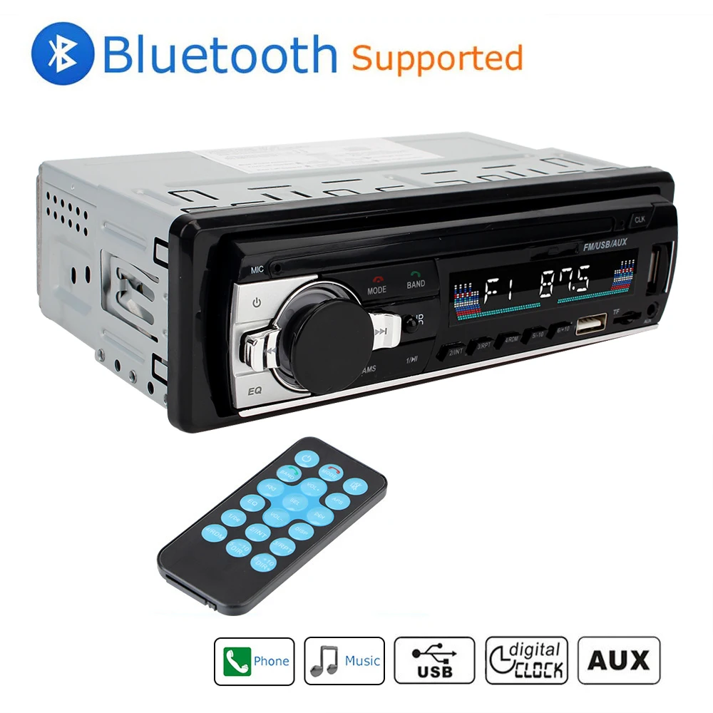 

Car MP3 Multimedia Player Bluetooth Autoradio FM Aux Input Receiver SD USB JSD-520 12V In-dash 1 din Car Stereo Radio