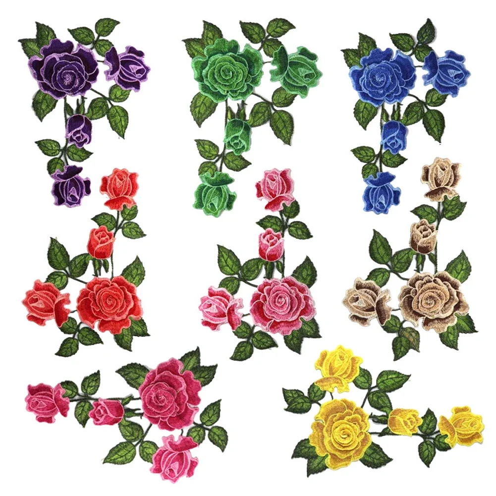 Разноцветная вышивка