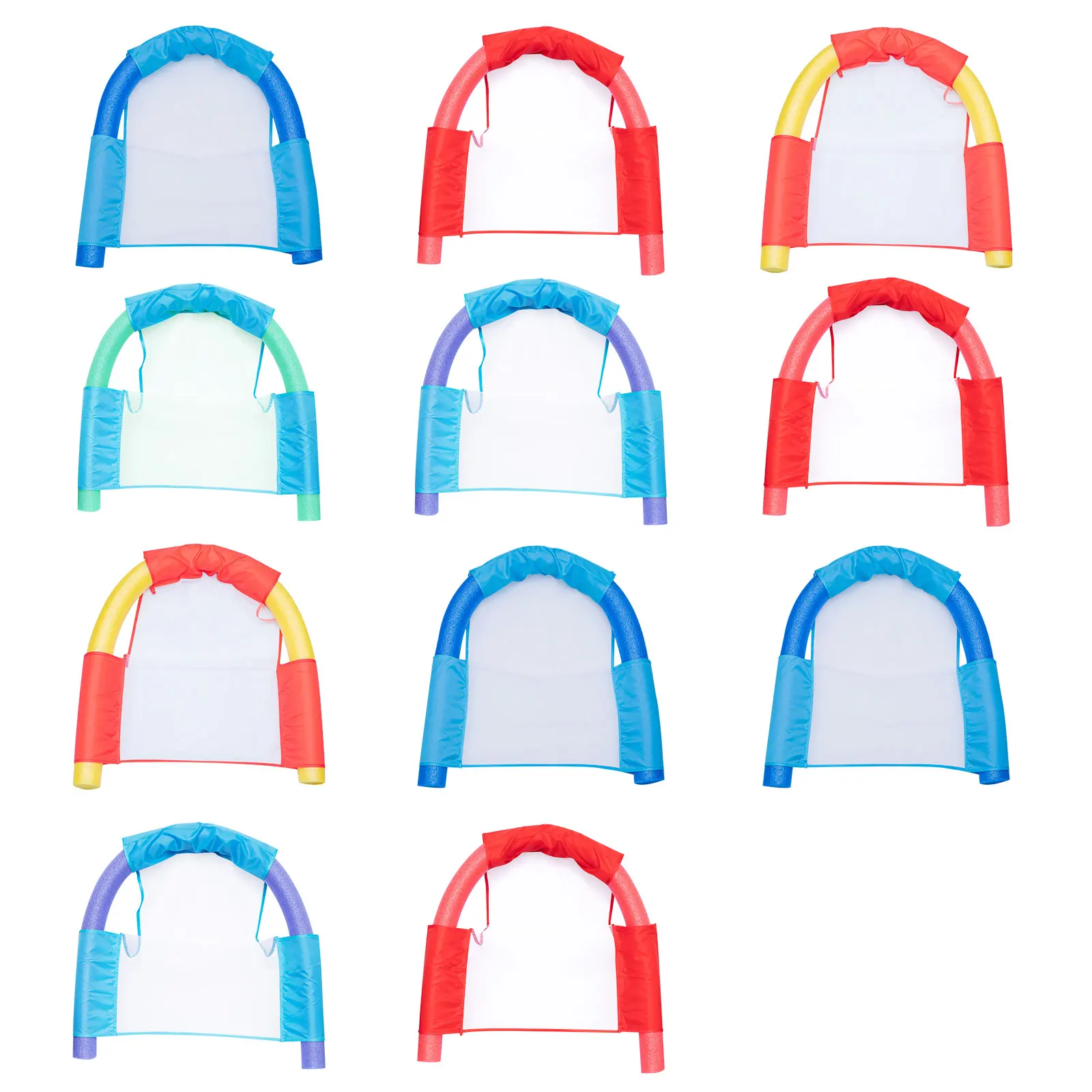 

Сетчатое плавающее кресло-Лапша для бассейна-Водный гамак, многофункциональные плавающие игрушки для бассейна, портативные игрушки для вз...