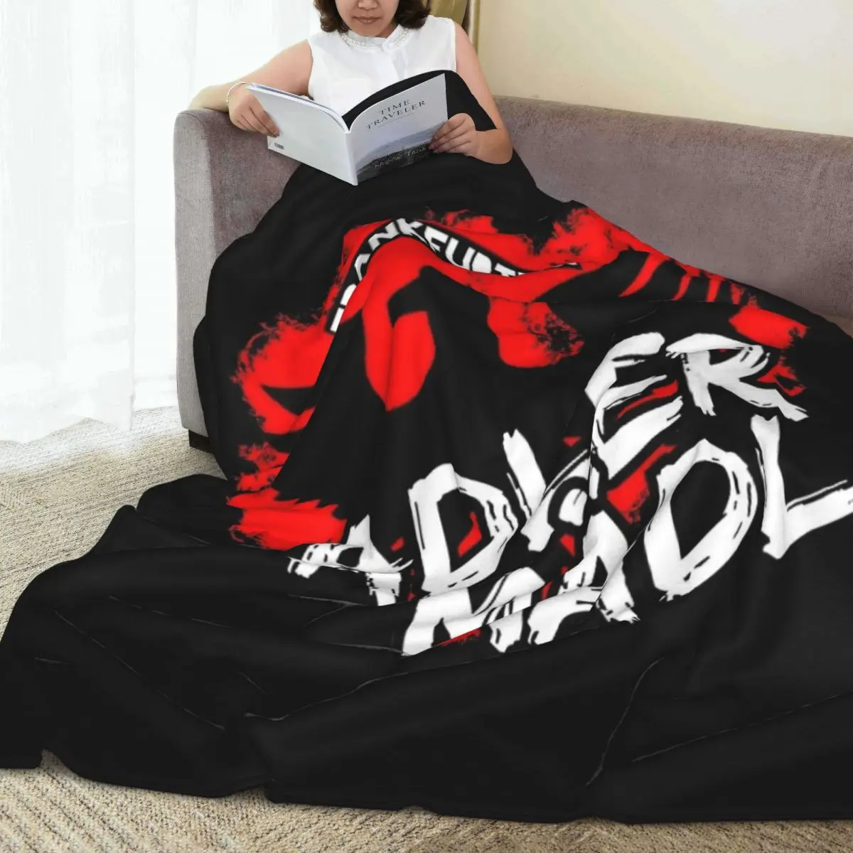 Всесезонное универсальное одеяло для путешествий FRANKFURTER можно покрыть подарок