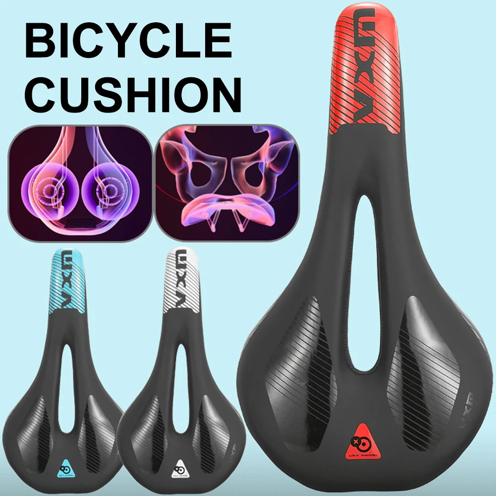

Comfortable Mountain Road Bike Seat Cushion Hollowed Breathable Shock Absorption Soft Bicycle Saddle Cycling Riding Equipment