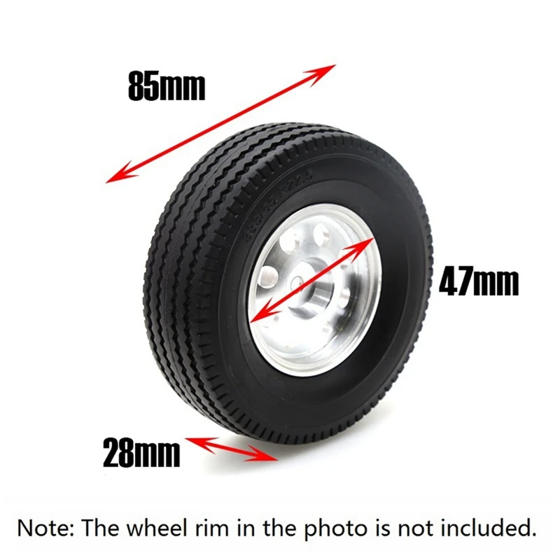 

2 шт. резиновые шины 28 мм ширина для 1/14 Tamiya RC грузовик самосвал Man Scania Actros R620 R470 Запчасти для прицепа