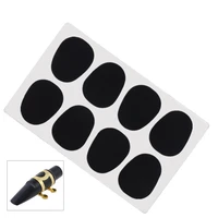 8pcspack black food grade silicone universal standard 0 8mm alto tenor saxophone mouthpiece patches pads cushions