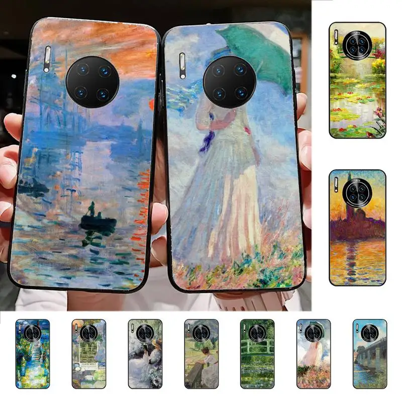 

Claude Monet Impressionism Painter Phone Case for Huawei Mate 20 10 9 40 30 lite pro X Nova 2 3i 7se