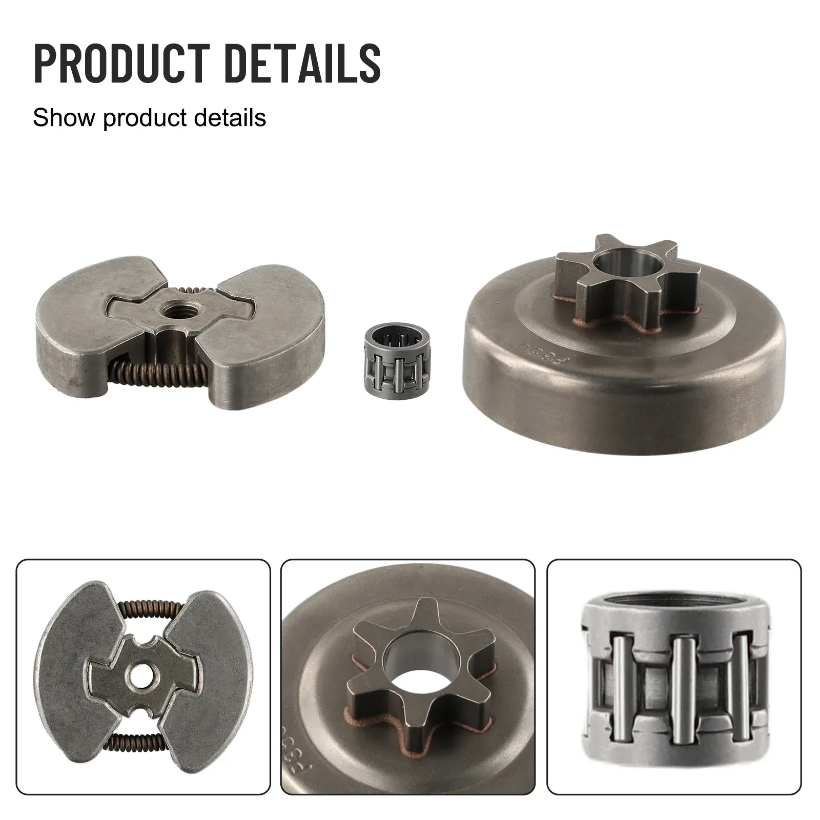 1 шт. комплект барабанов сцепления 3/8in-6T детали бензопилы для 350 351 352 370 371 235 236 240 36
