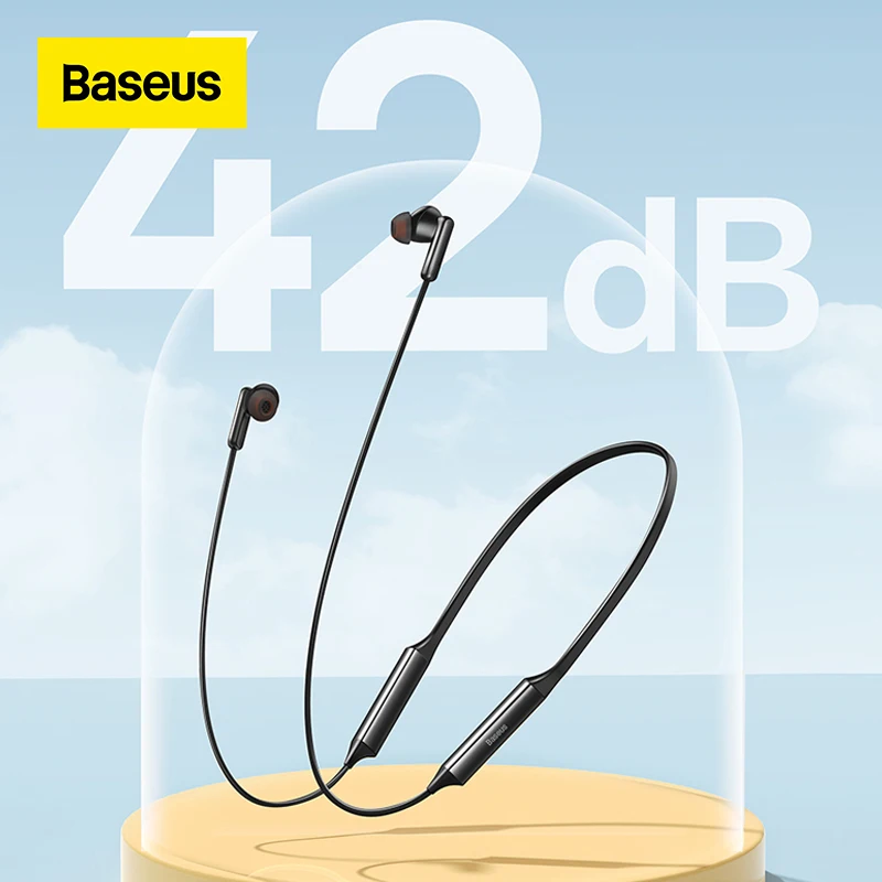 

Baseus U2 Pro Neckband Earphone Bluetooth 5.2 Hybrid 42dB ANC Wireless Headphone In-Ear Noise Cancelling Gaming Sports Headsets