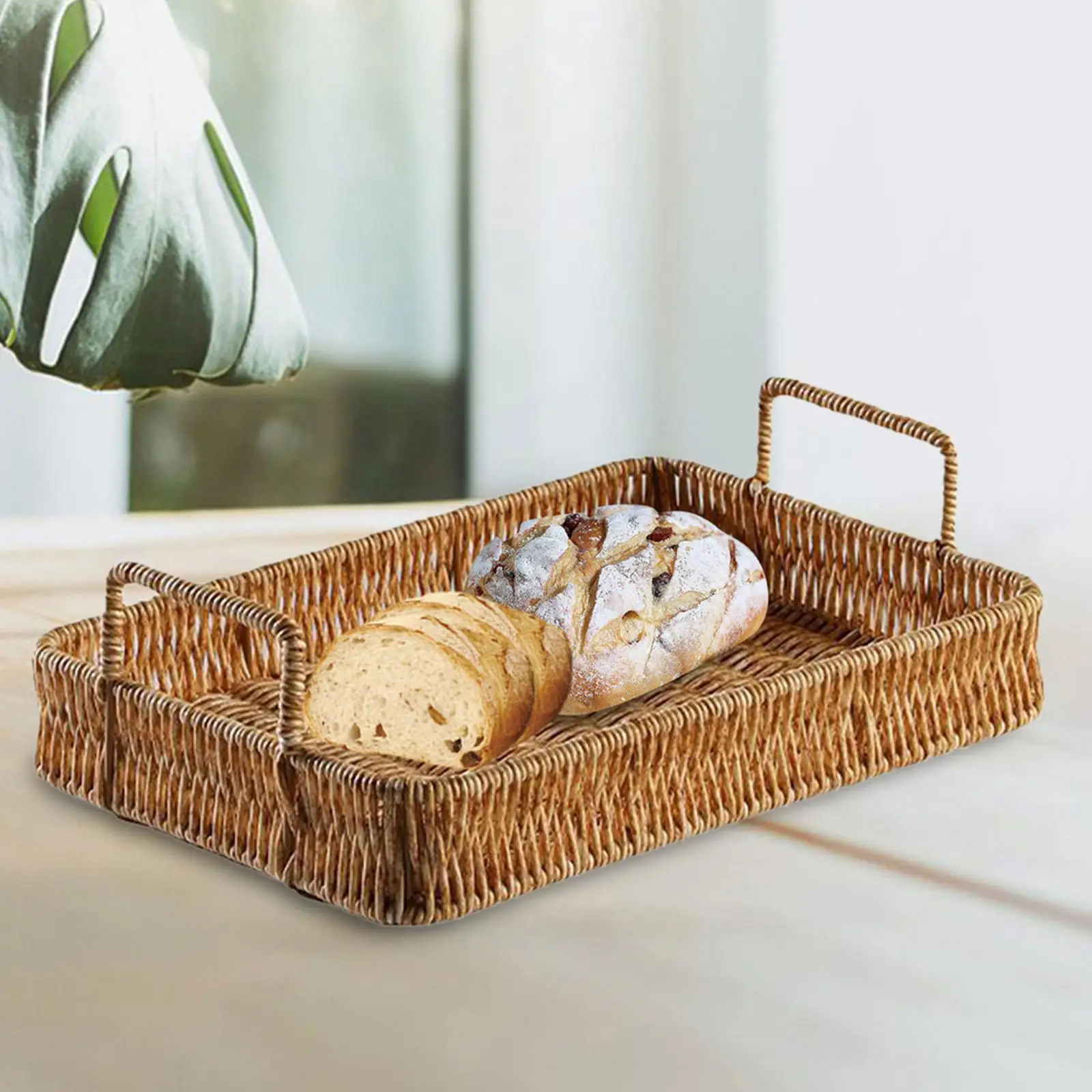 

Плетеный поднос для хранения ключей ручной работы для кухни