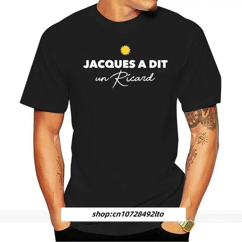 

Футболка с рикардовым принтом Жак а дит в рикарде, летняя футболка для всей семьи, Забавные футболки, трикотажные новые модные футболки