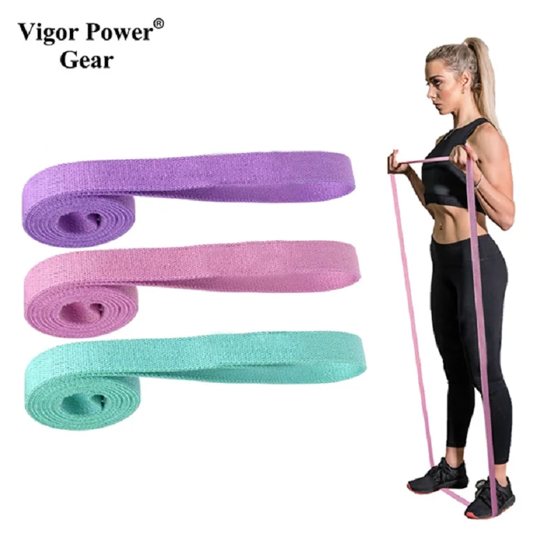 Long Resistance Bands Set Fitness Exercise Elastic Booty Bands Logo Training Workout Sport Yoga Strength Gym Equipment