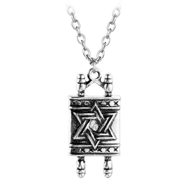 

Vintage Silver Hexagonal Star Pendant Necklace Unique Charm Accessories for Women and Men Charms Jewelry Gift