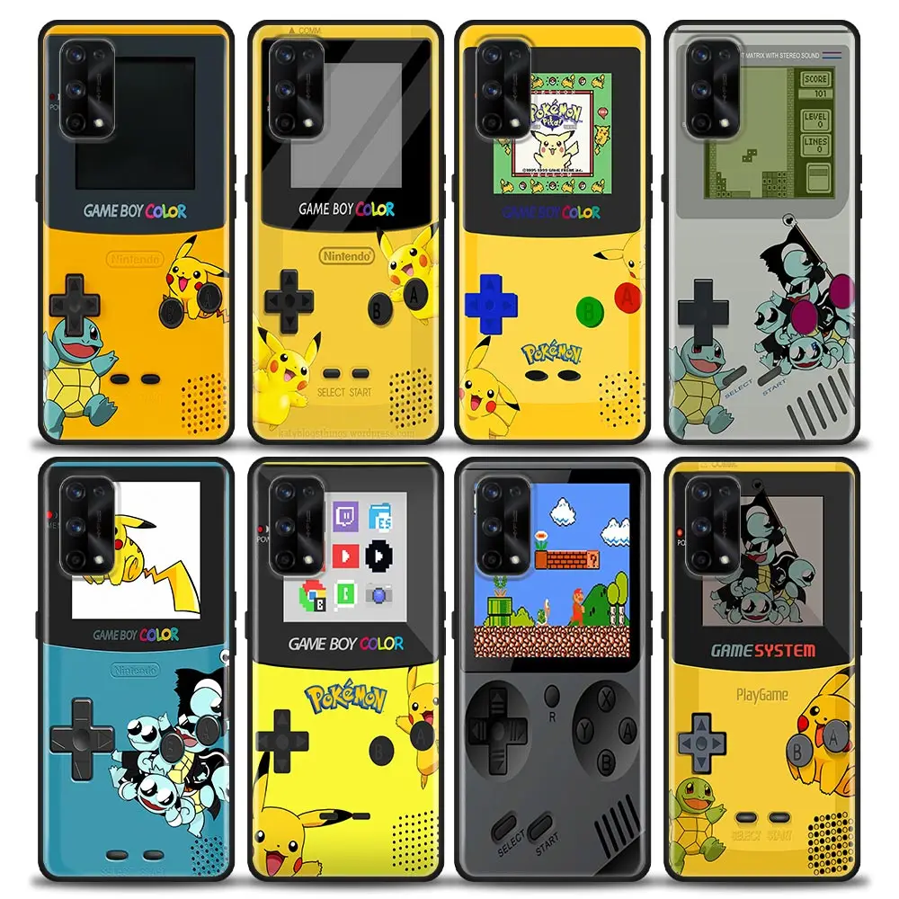 

Game-Boy P-Pokemon Anime Case For Realme C35 C33 C31 C30 C30S C21 C21Y C20 C15 C12 C11 C3 C2 GT Neo 2 Pro NARZO 50 50I 50A Funda