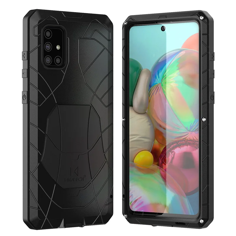 Aluminum Metal Silicone Shockproof Case For Samsung A53 A82 A52 A42 A72 A90 A80 A50 A70 Protector Hard Heavy Duty Fundas Shell