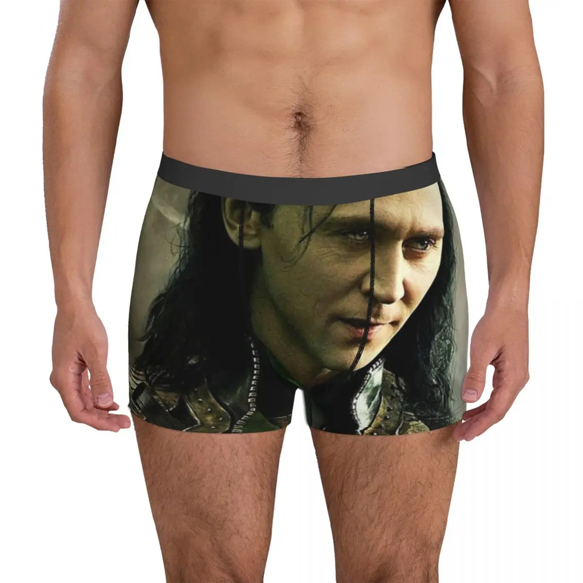 

Tom Hiddleston Underwear Movie Figure Man Panties Printing Cute Boxershorts Trenky Boxer Brief Plus Size 2XL