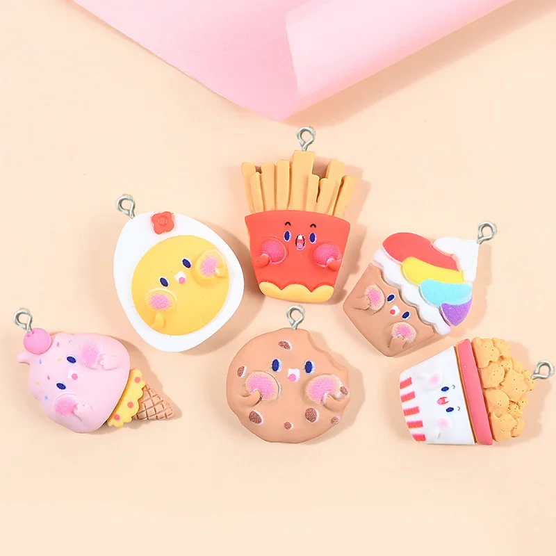 

10 шт. Симпатичные Подвески из смолы для ожерелья, серег, браслета, изготовления ювелирных изделий «сделай сам»