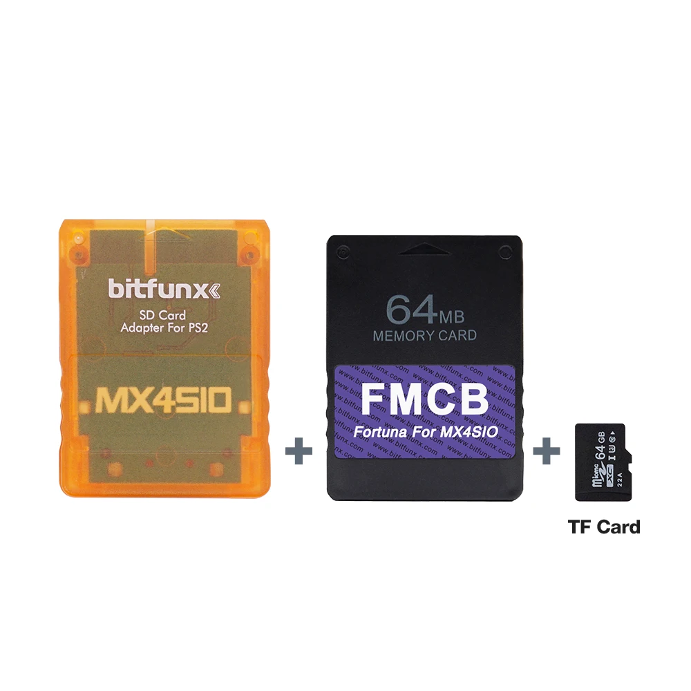Адаптер для SD-карты MX4SIO SIO2SD PS2 Slim игровые консоли + Fortuna 64MB FMCB OPL1.2.0 комбинированная