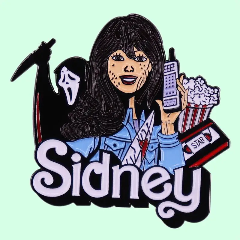 

Scream Horror Movie Brooch Metal Badge Bag Accessories Jewelry Gift Pin Wrap Garment Lapel Enamel
