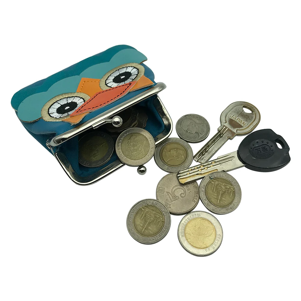 Кошелек для мелочи NICOLE &amp CO из искусственной кожи с металлическим каркасом |