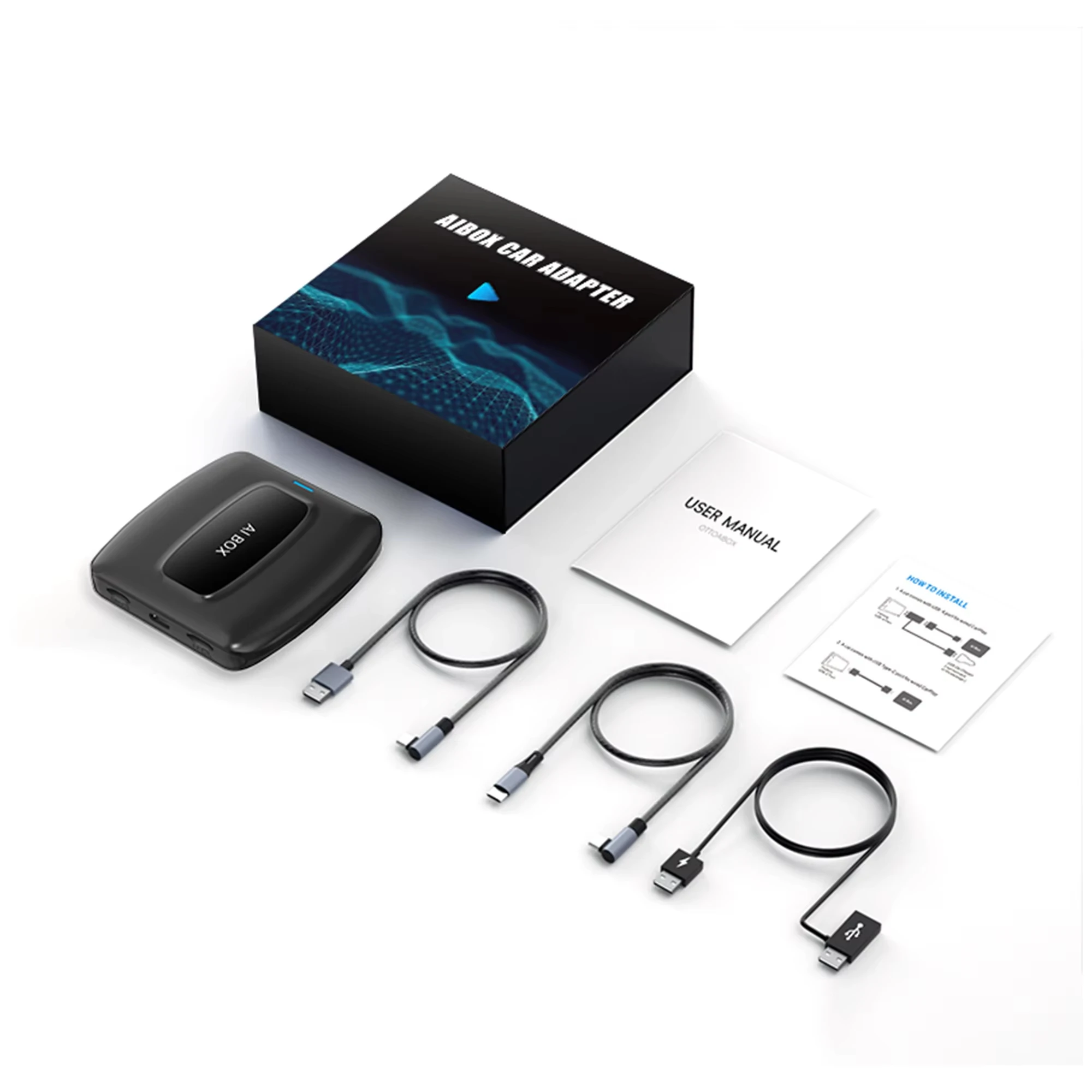 

2025 CarPlay Smart Ai Box Android беспроводной адаптер CarPlay Android Auto для Netflix для автомобилей YouTube интеллектуальные системы 5GWiFi