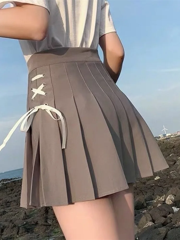 

Y2k Skirt Women Clothes Skinny Pleated Skirts A-LINE Kawaii Sexy Korean Fashion 2022 Summer Preppy Punk Miniskirt Female Bottom