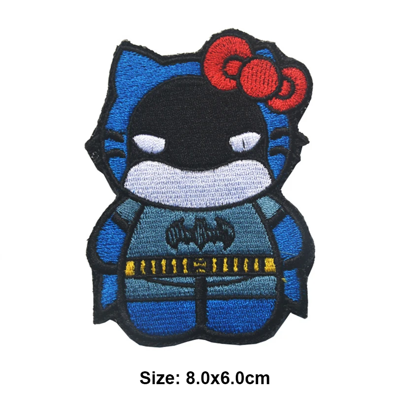 Мультяшный Кот на липучке тактическая обезьянка военный веер тактический стиль