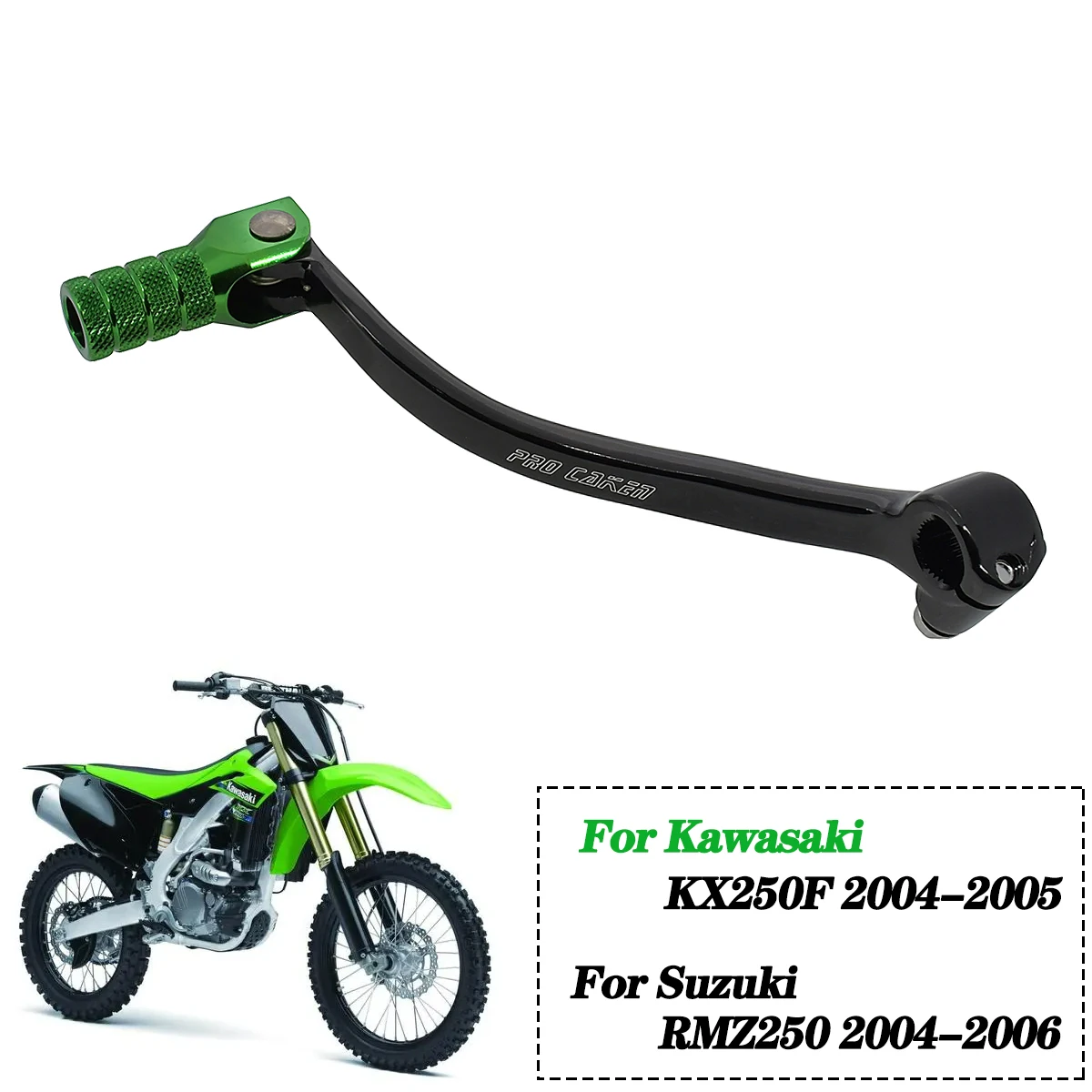 

CNC Gear Shift Lever Shifter Pedal For Kawasaki KX250F KX 250F 2004 2005 RMZ250 RMZ 250 2004-2006 Motocross Motorbike
