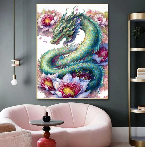 Алмазная живопись YOUQU алмазная вышивка дракон высококачественные мозаичные