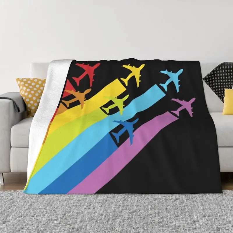 

Фланелевое Одеяло для путешествий, теплый флисовый плед в стиле летчика-авиатора, покрывало для кровати