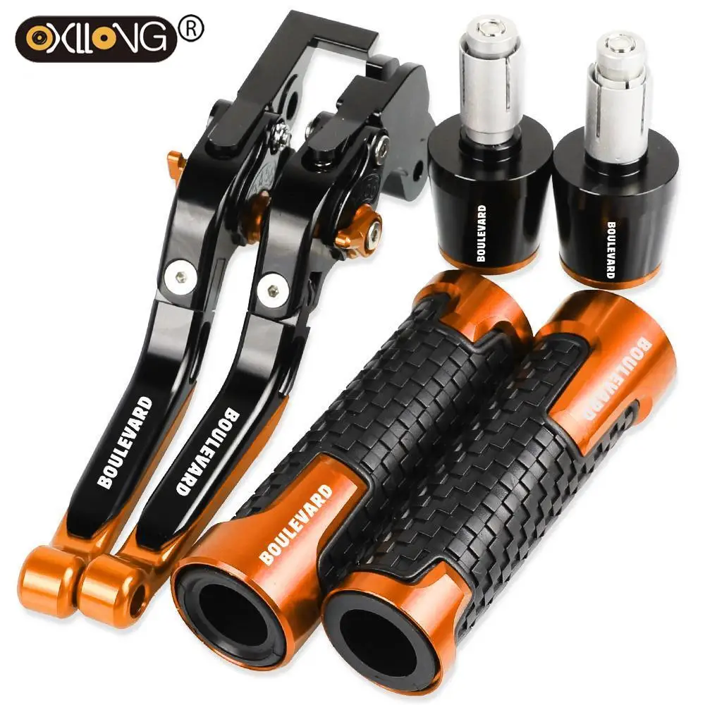

Motorcycle Brakes Tie Rod Handbrake Brake Clutch Levers Handlebar Hand Grips ends For SUZUKI BOULEVARD 2005 2006 2007 2008 2009